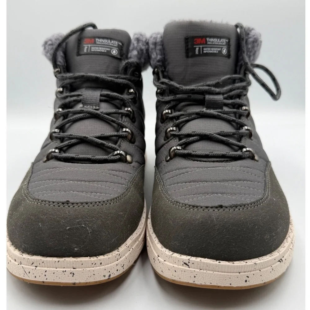 Bruno Marc 3M Thinsulate Winter Boots Gray Men's Size 8